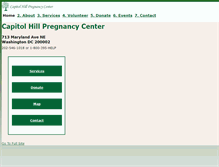 Tablet Screenshot of capitolhillpregnancycenter.org